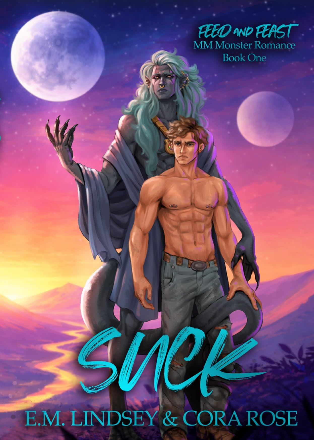 Cover of Suck: An MM Monster Romance (Feed and Feast Book 1)