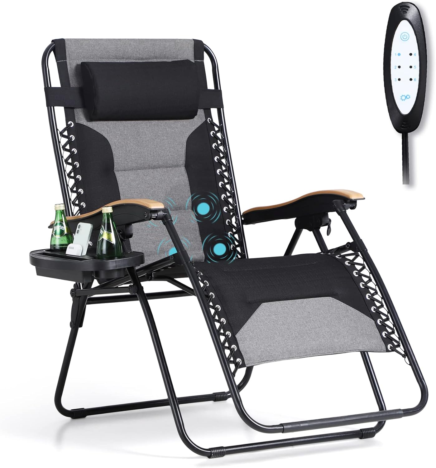 PHI VILLA Oversize XXL Padded Zero Gravity Lounge Chair