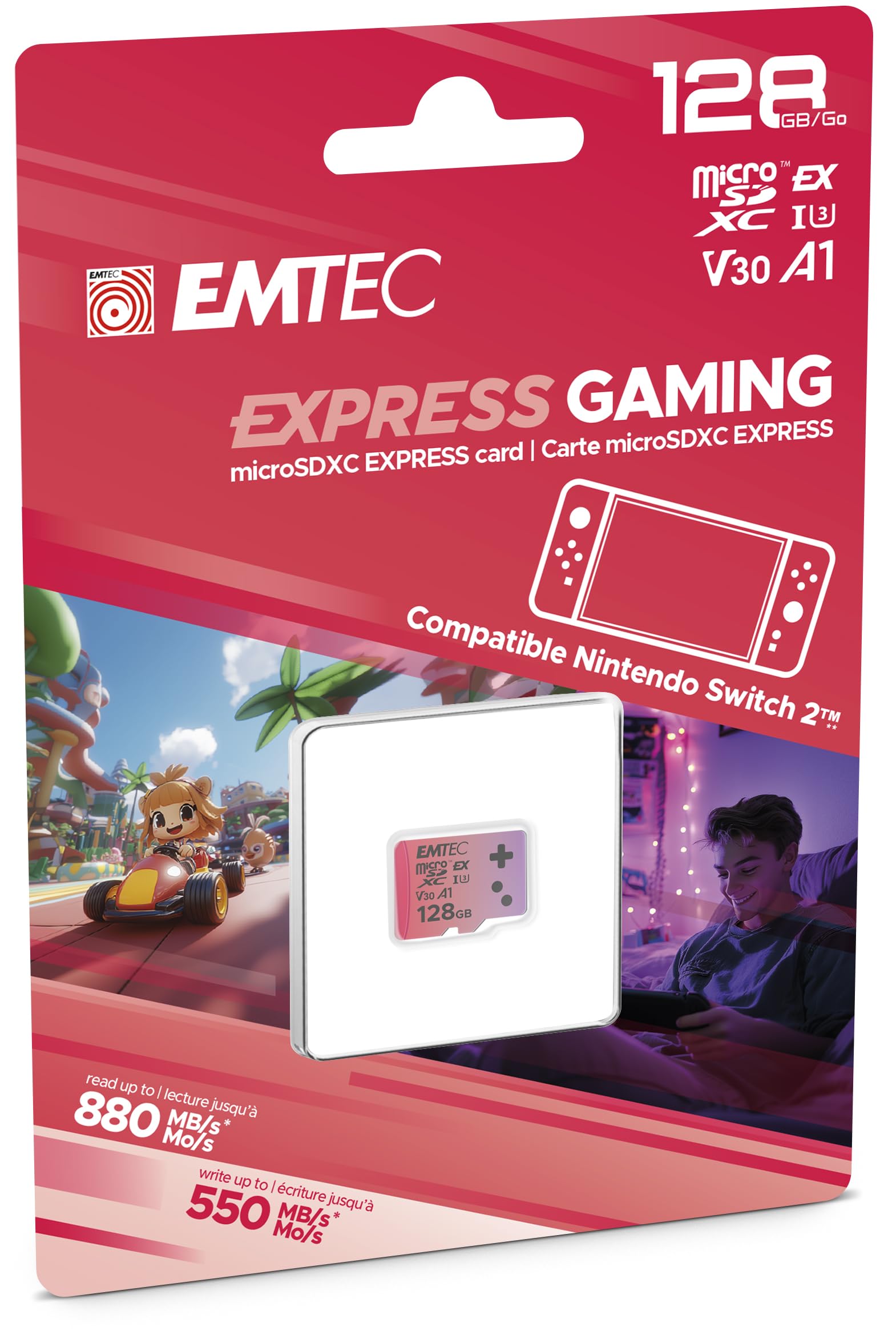 Amazon.com: EMTEC 128GB Express Gaming microSD, microSD Express