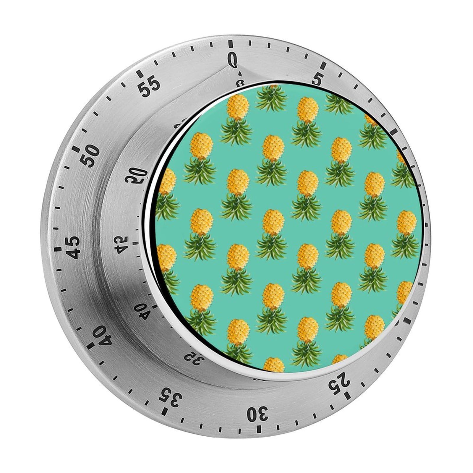 Upside Down Pines Tropical Circular Rotating Timer, Suitable for Kitchen and Bedroom