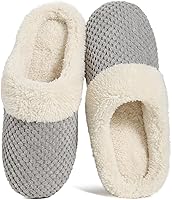 Vista 1 de ULTRAIDEAS Pantuflas de forro polar cómodas para mujer, de espuma viscoelástica, sin cordones, para interiores y exteriores