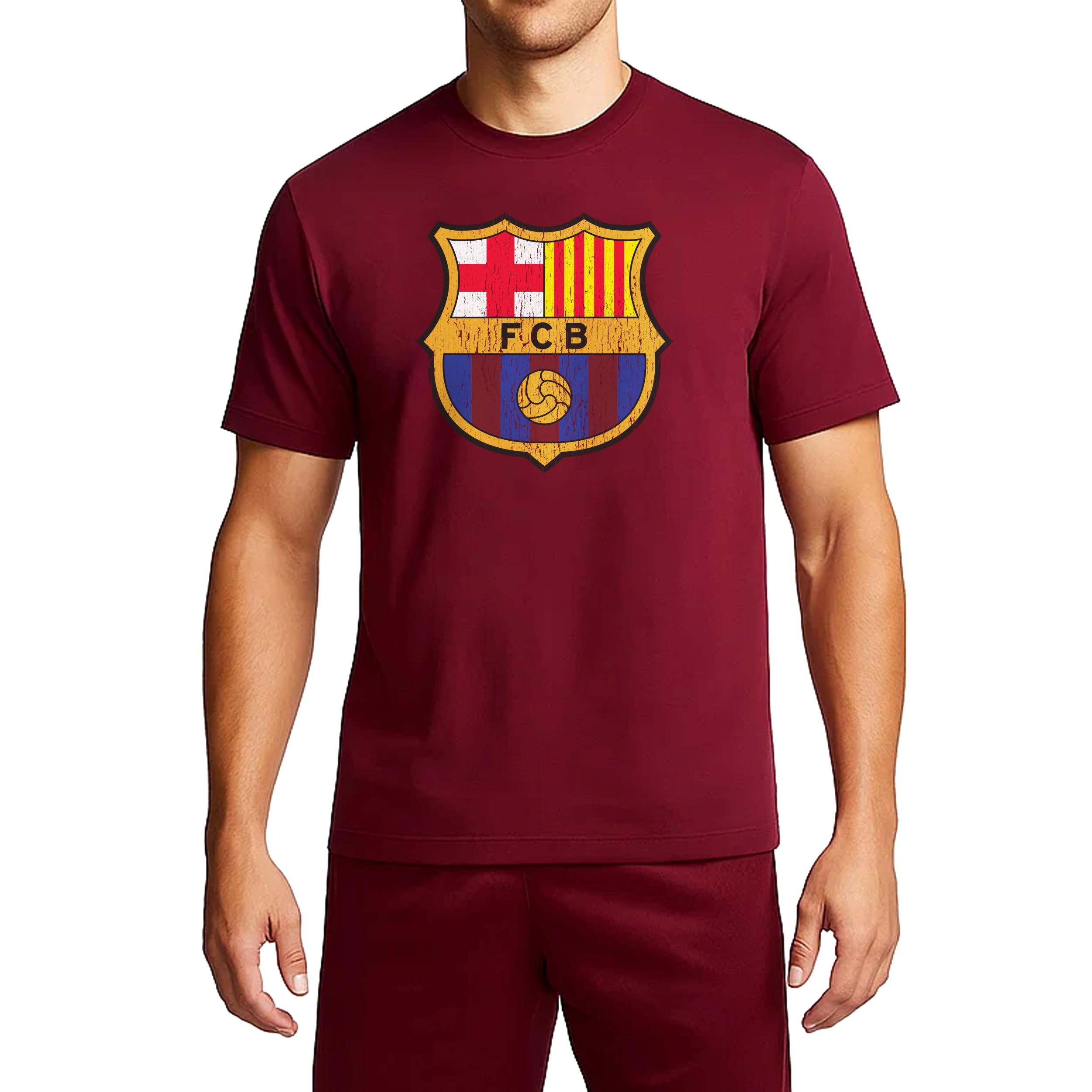 Icon Sports Officially Licensed FC Barcelona Cotton T-Shirt - Unisex Adult