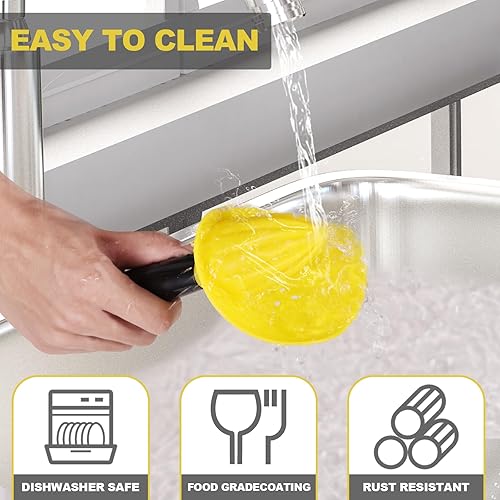 Miniatura 6 de Exprimidor de limón portátil 4 en 1 Extracto máximo manual de cítricos con acero inoxidable Citrus Zester Pelador de canales, cuchillo de canal,