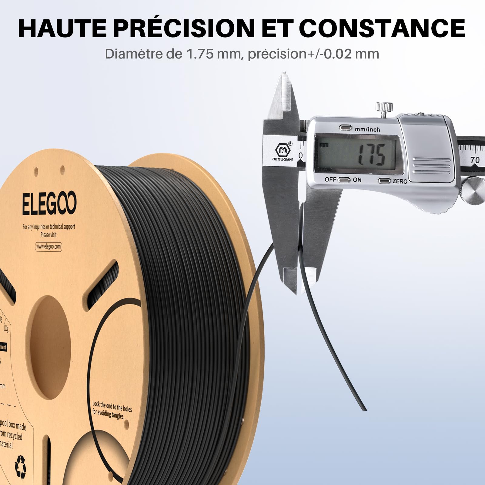 ELEGOO PLA+ Filament Bleu Foncé 1KG & TPU 95A Filament Rouge 1KG