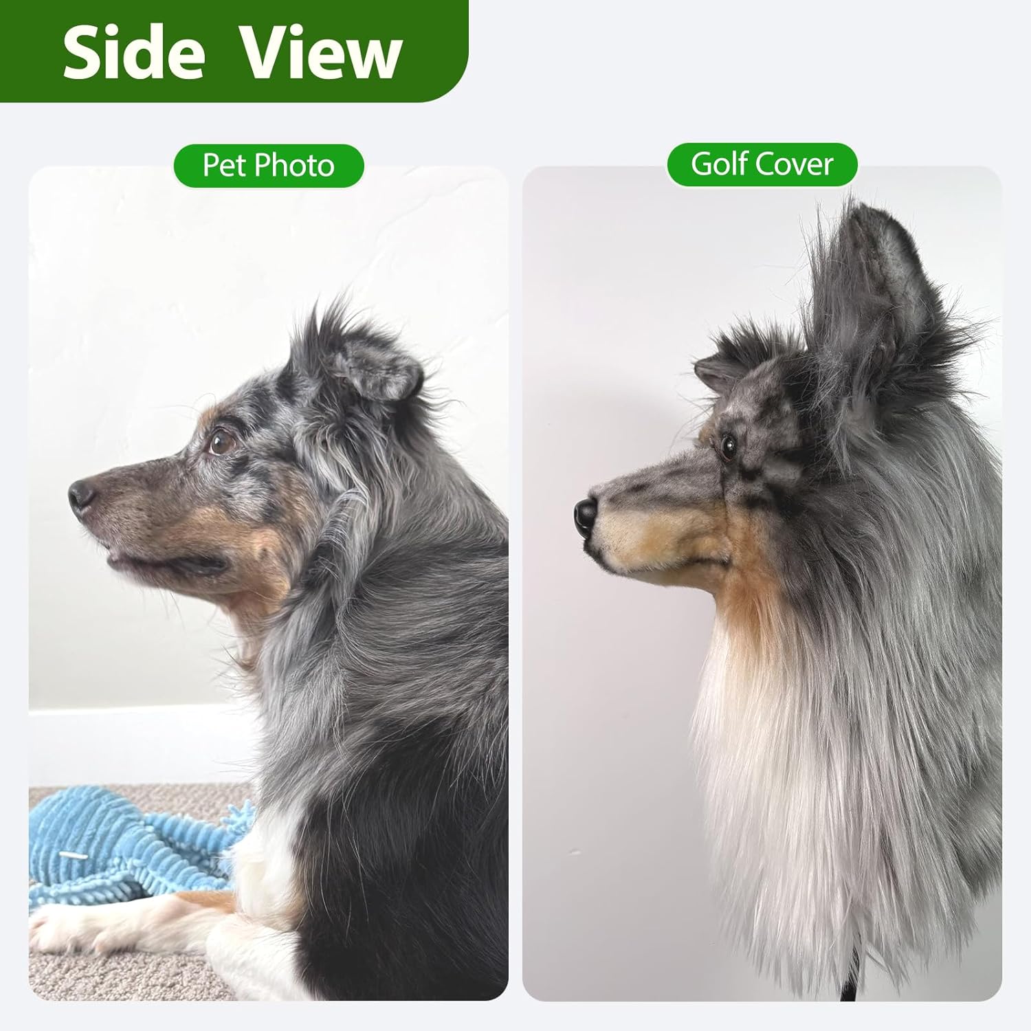 Custom Golf Headcover - Personalized Funny Handmade Dog Golf Club Cover for Driver, 3-Wood, 5-Wood