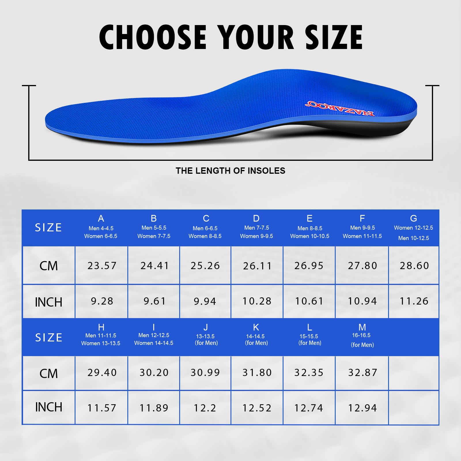 Shoe Insoles Mens 13 - 13 1/2