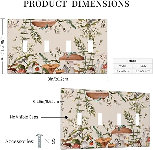 Miniatura 153 de Placa de pared dúplex de receptáculo de dispositivo de 1 gang de madera envejecida blanca gris con veta de tablón, cubierta de enchufe eléctrico de