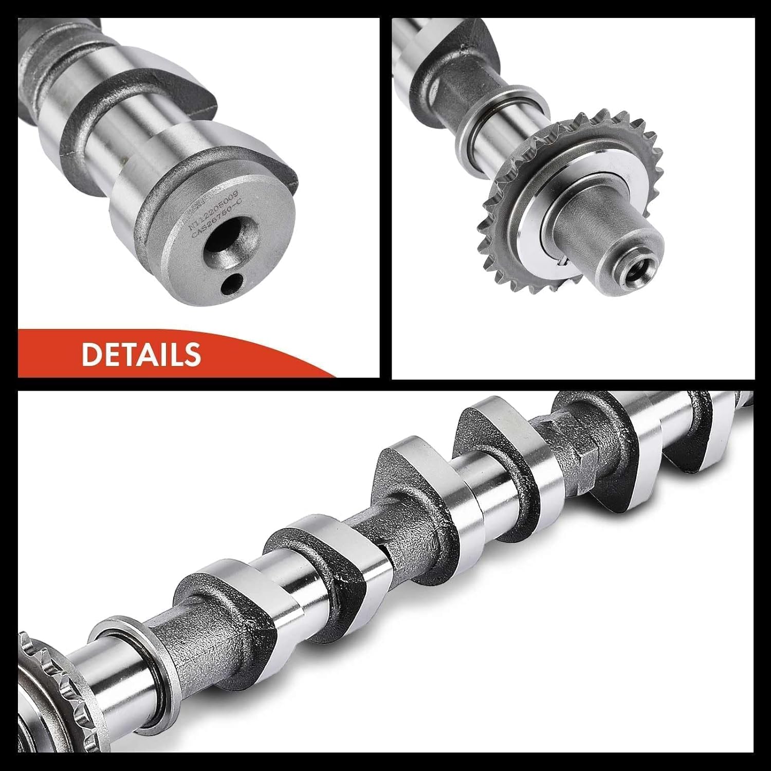 A-Premium Engine Camshaft Compatible with Hyundai Accent 2006-2011 & Kia Rio 2006-2011, Rio5 2006-2011, 1.6L, Replace# 24100-26750 2-PC Set