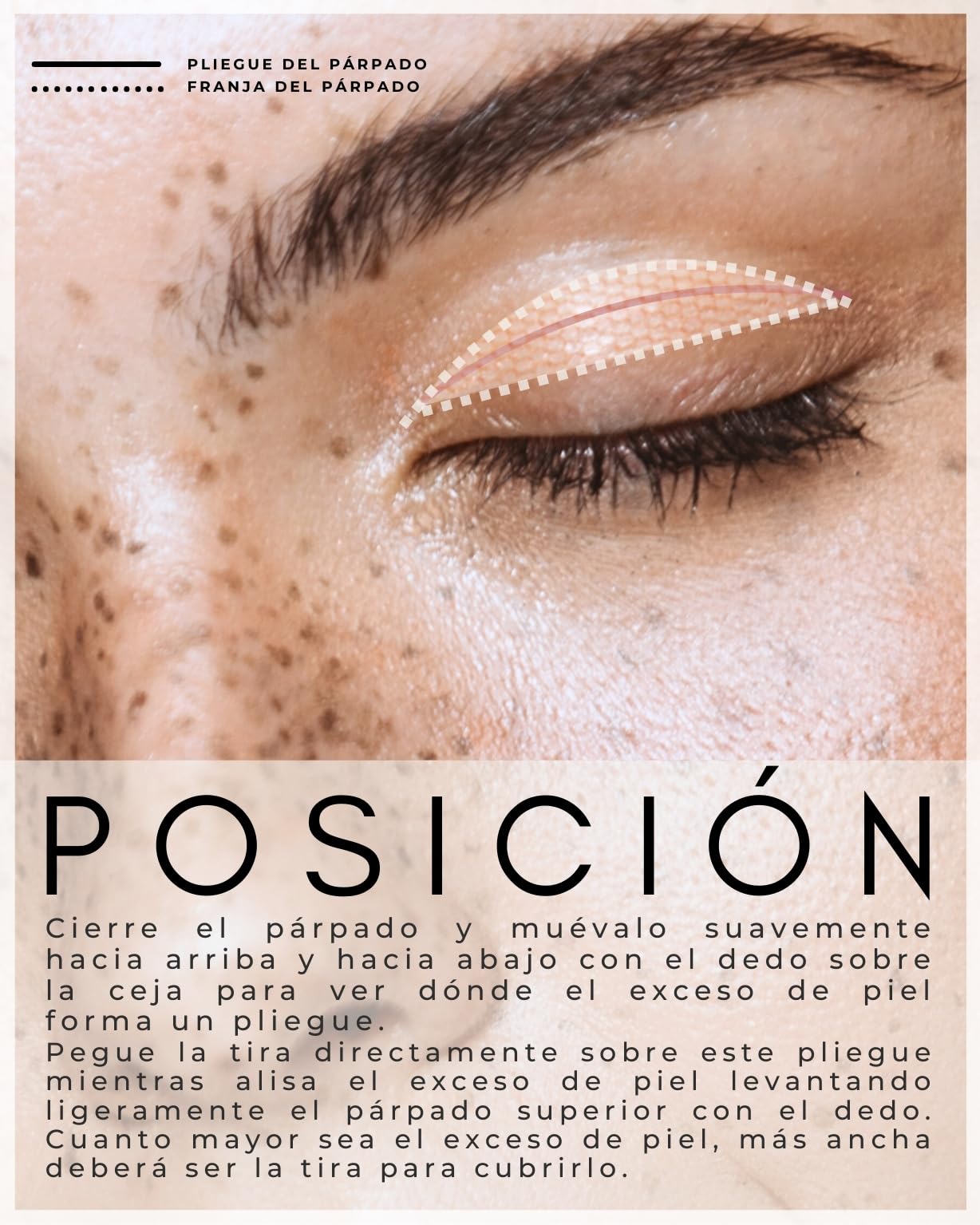BOTÉ Parpados caidos invisibles 144 XL - Cinta/Parches transparente para levantar/elevador pegatinas - Invisible Double Eyelid Stickers Lifting Tape