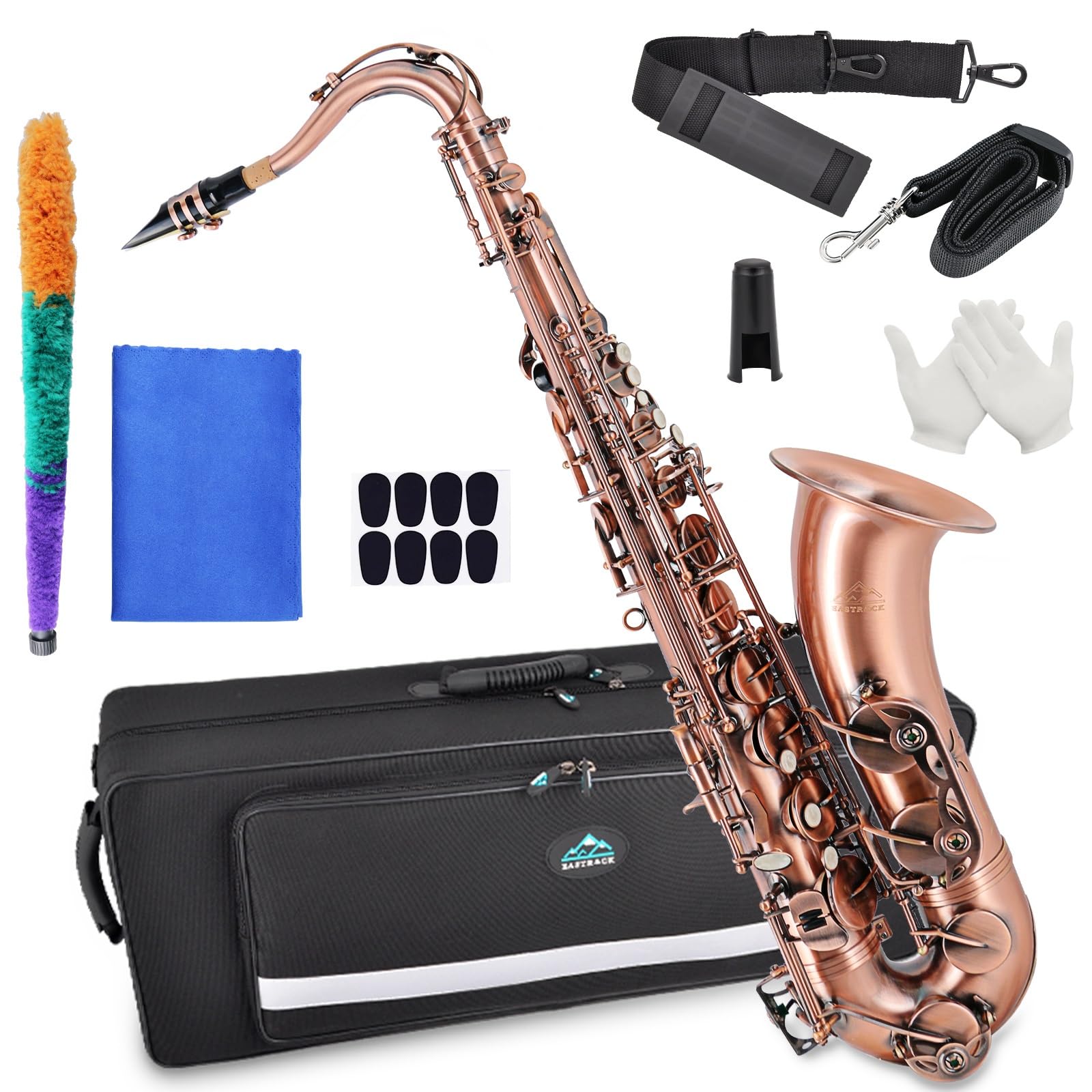 Amazon.com: EASTROCK Tenor Saxophone Red Antique Copper B Flat