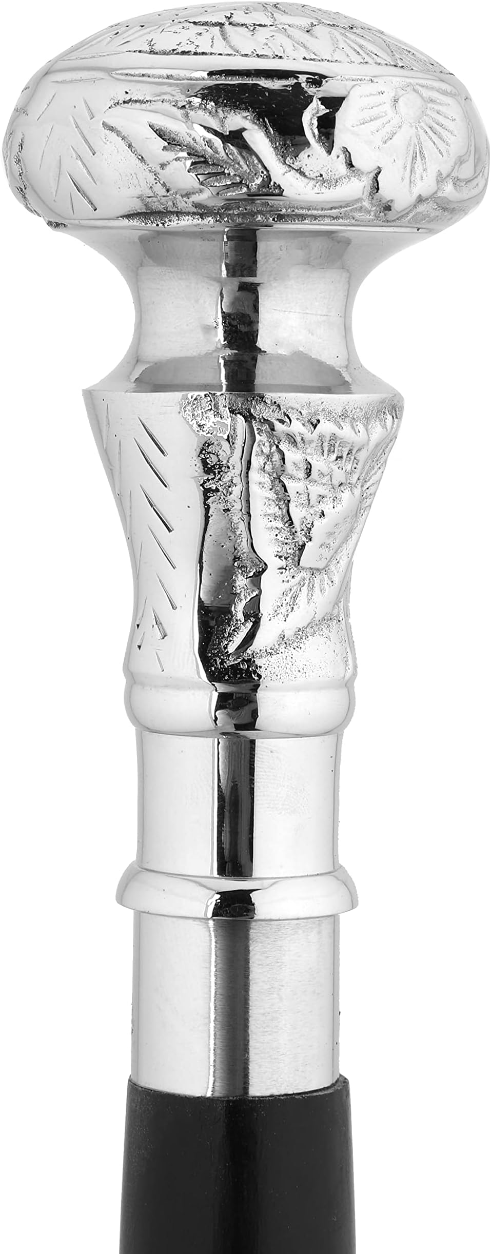 Ajuny Wooden Walking Stick for Men Women Seniors Flower Style 36 Inch Canes