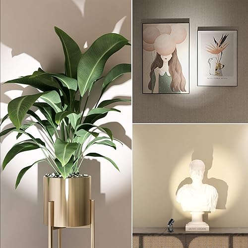 Miniatura 8 de Junview Paquete de 2 focos LED para interiores de 3000 K-6000 K, luz ajustable para plantas y obras de arte con temporizador de encendidoapagado