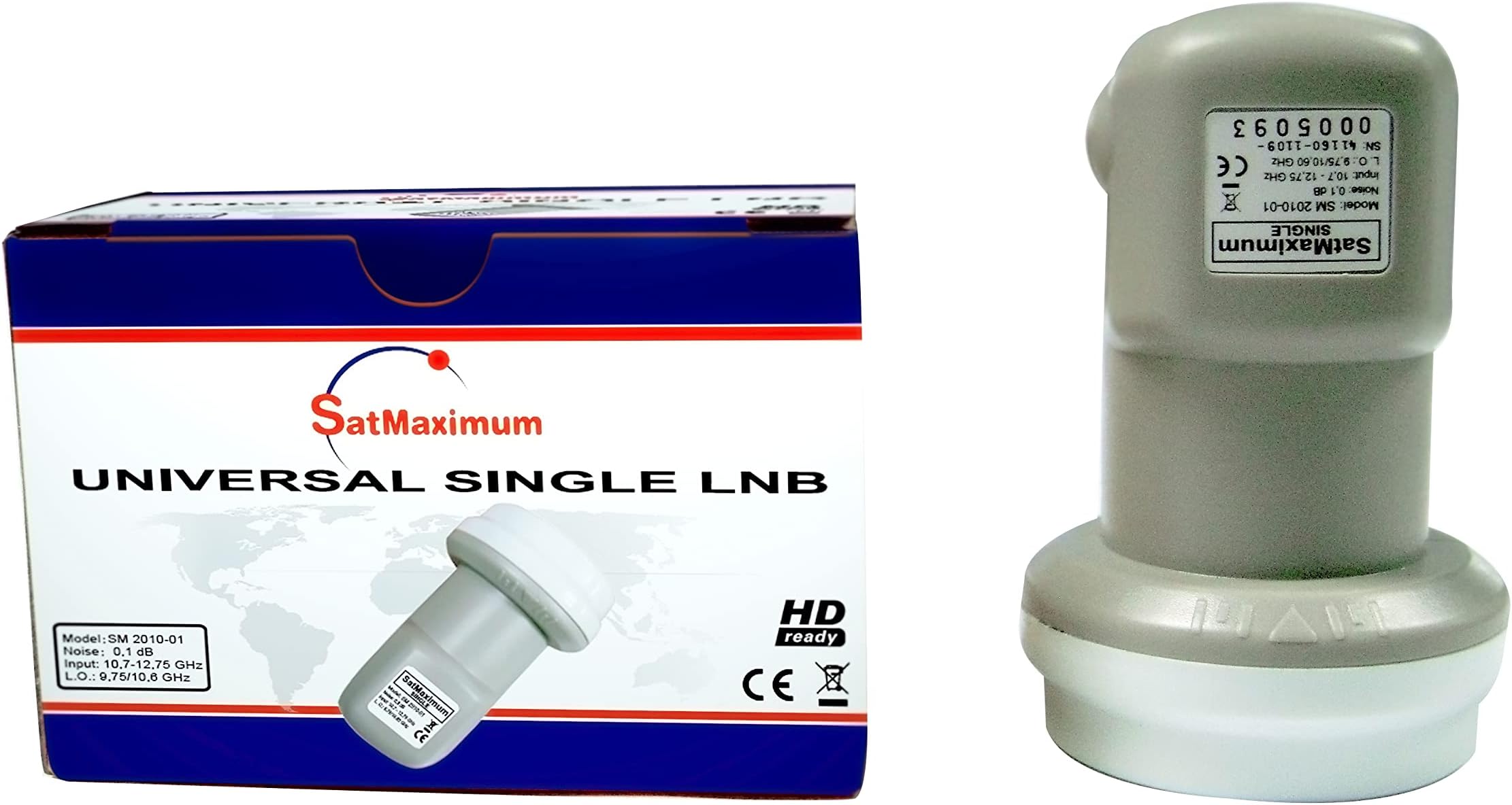 Universal Single LNB 0.1db Polarized HD Digital Satellite Signal Receiver for Dish Antennas – High Gain, Low Noise, Weatherproof Design