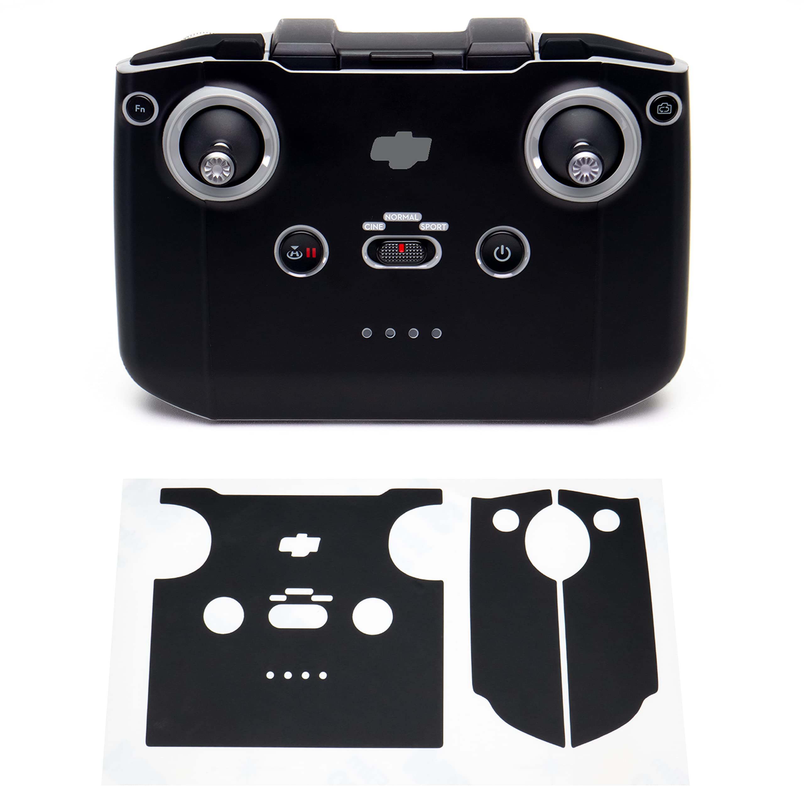 WRAPGRADE Skin Stickers for DJI RC-N1 (Stealth Black)