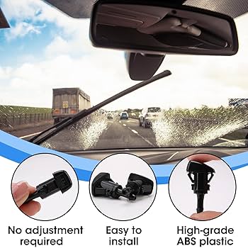 2x Windscreen Washer Jet Nozzle 986302K100 For Hyundai Kia Soul Sportage 11 15