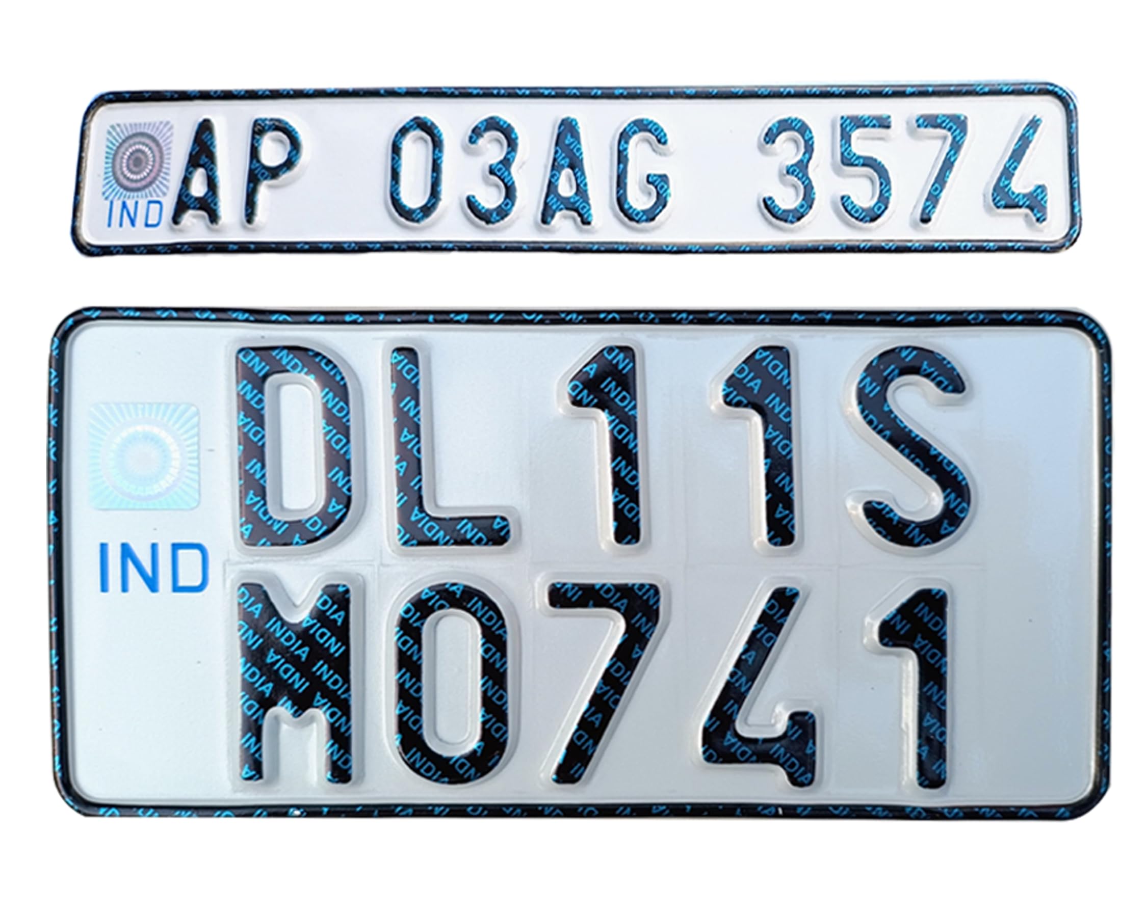PUNCH_PLATES Bike Number Plates (Embossed Ind Number Plate for Bike) Front & Back. No HSRP Serial Code (B0CP8V2223) Amazon Price History, Amazon Price Tracker