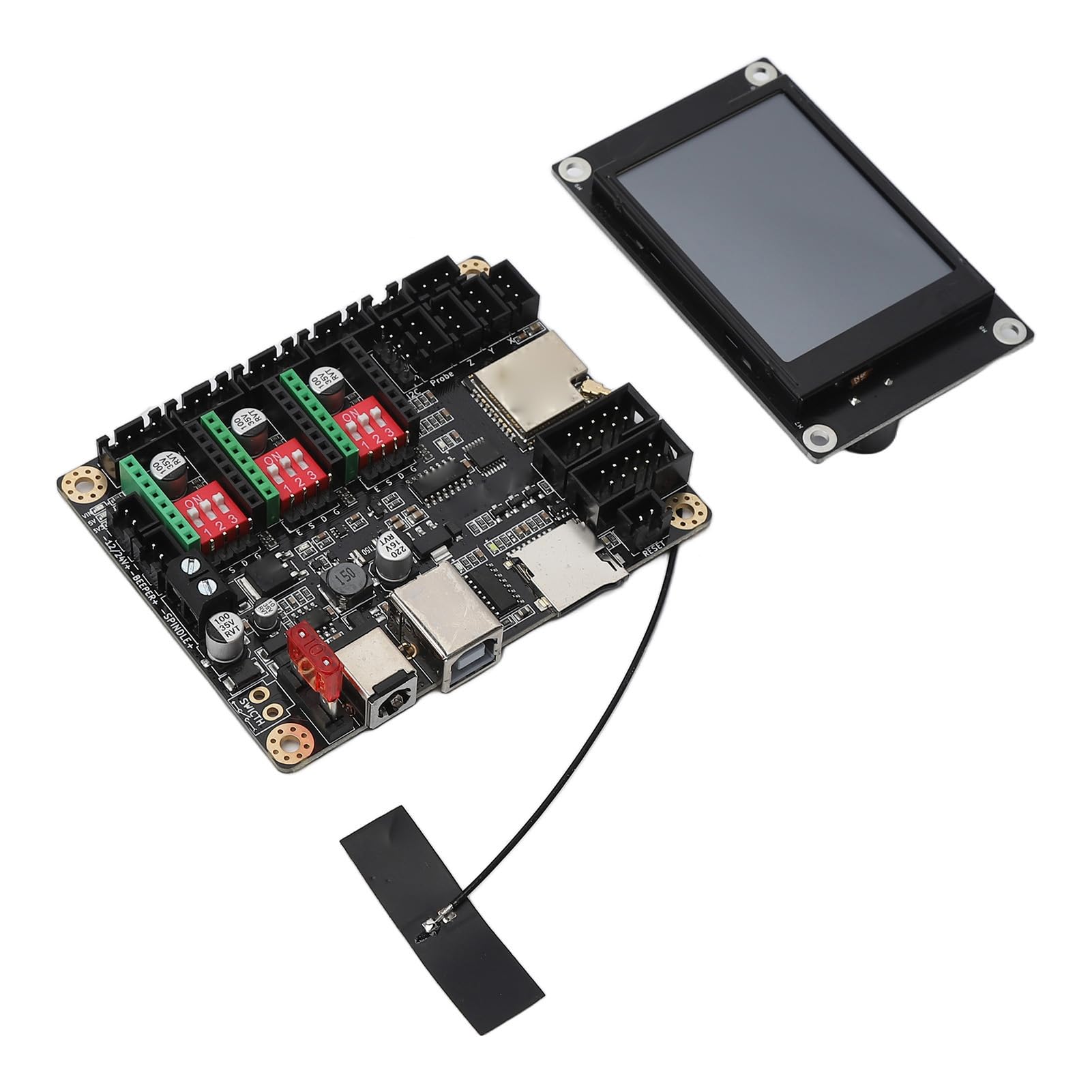 Module Graveur Laser 3D avec Écran Tactile 2.4 Pouces Carte Mère Contrôleur et Dissipateur Thermique Professionnel
