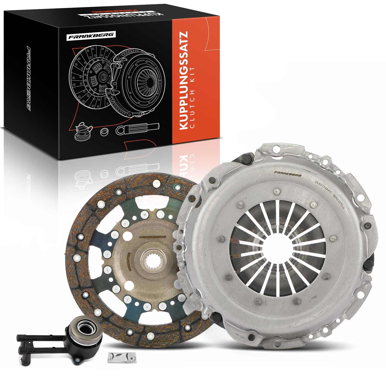 Frankberg Kit de embrague 621301133 | Compatible con: Furgoneta Fiesta V, 2 días, Fiesta V JD JH, Fusión JU