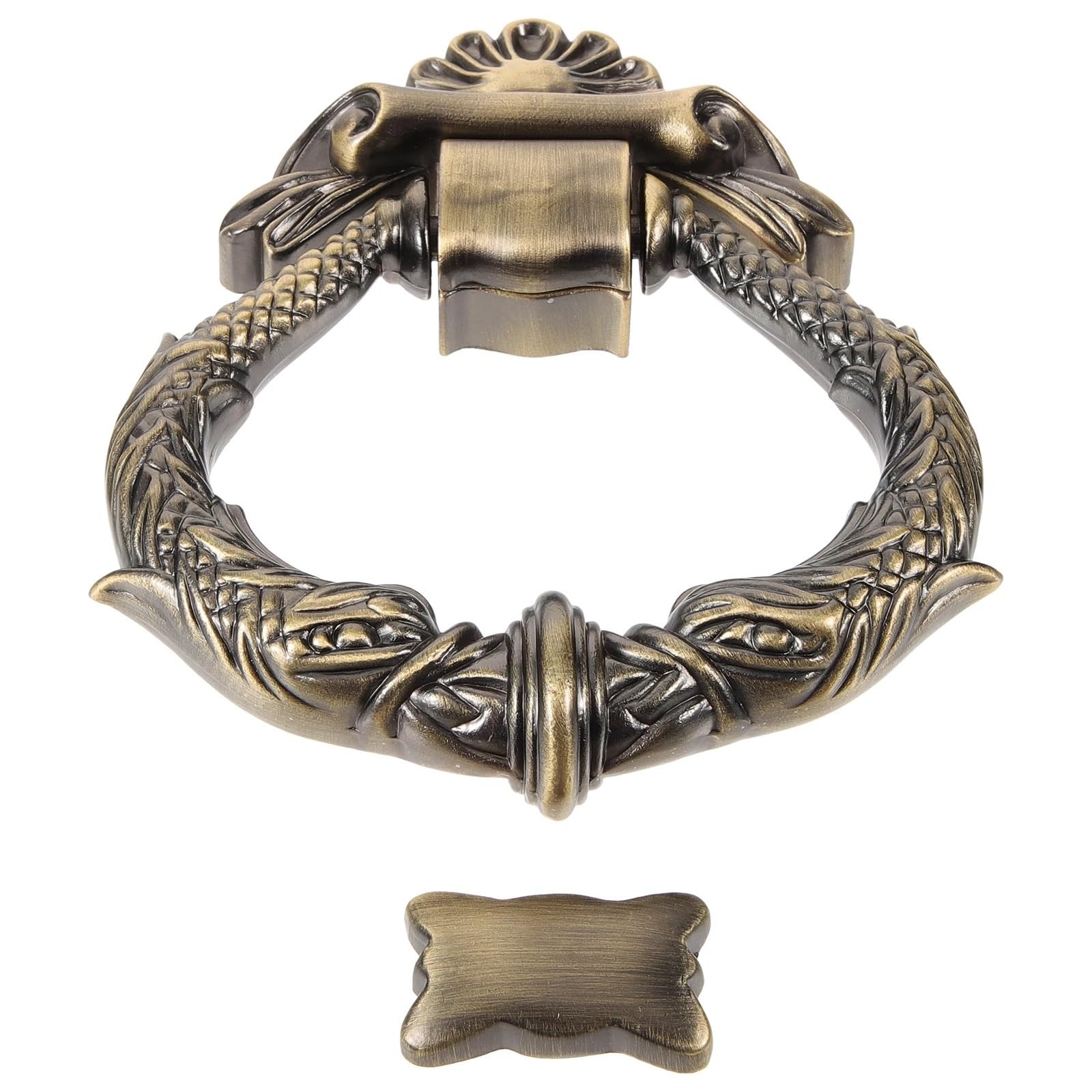 2pcs Indoor Retro Knocker Decor Exterior Lock European Style Zinc Alloy Knockers for Front