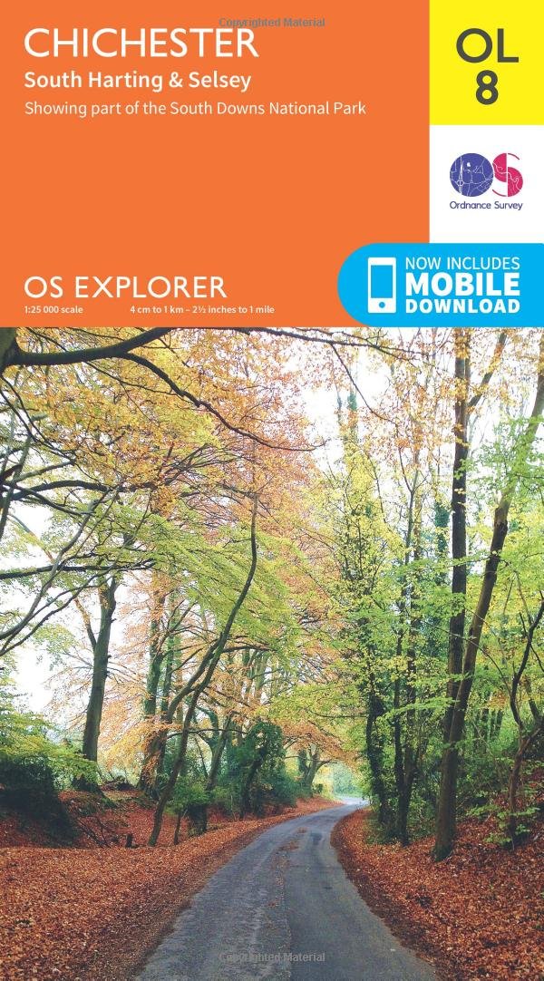 Chichester Map | South Harting & Selsey | Ordnance Survey | OS Explorer Map OL08 | England | Walks | Hiking | Maps | Adventure