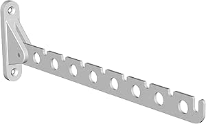 Appendiabiti Da Parete Pieghevole Element System - Bianco, 86x20x400mm, Per Garage E Ufficio - Foto 9