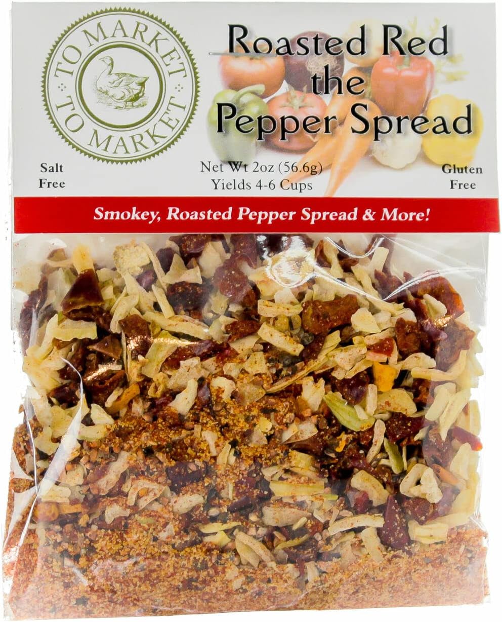To Market - To Market Roasted Red the Pepper Spread - Smokey Dip Mix or Spread for Bagels, rubs & more!