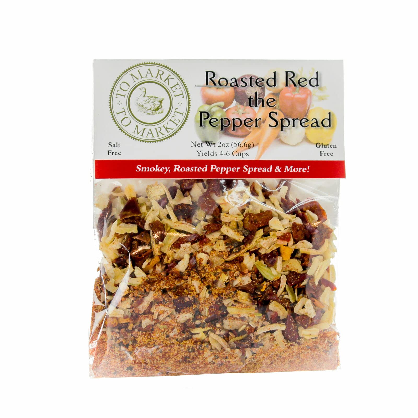 To Market - To Market Roasted Red the Pepper Spread - Smokey Dip Mix or Spread for Bagels, rubs & more!