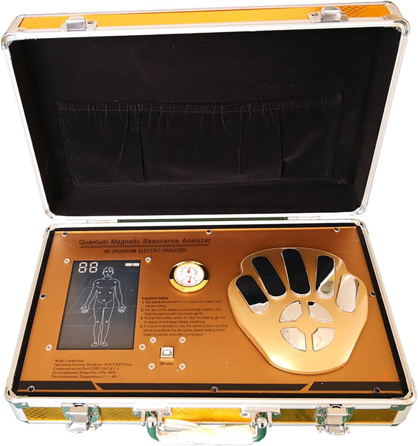 Human Cell Meridian Detection Quantum Resonance Magnetic Analyzer - Accurately & Quickly Detect Sub-health Body - Portable Full Body Exam for Home & Travel