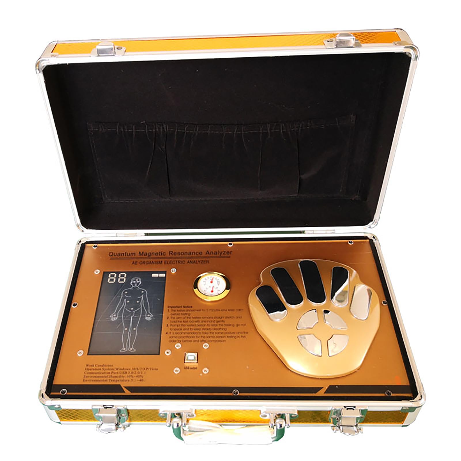 Human Cell Meridian Detection Quantum Resonance Magnetic Analyzer - Accurately & Quickly Detect Sub-health Body - Portable Full Body Exam for Home & Travel
