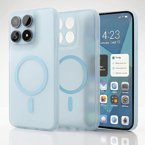 amazon basics Luxury Paper Thin Case Cover for Moto Edge 60 Fusion 5G | Matte Finish | Compatible with magsafe | (Blue, Moto Edge 60 Fusion 5G)