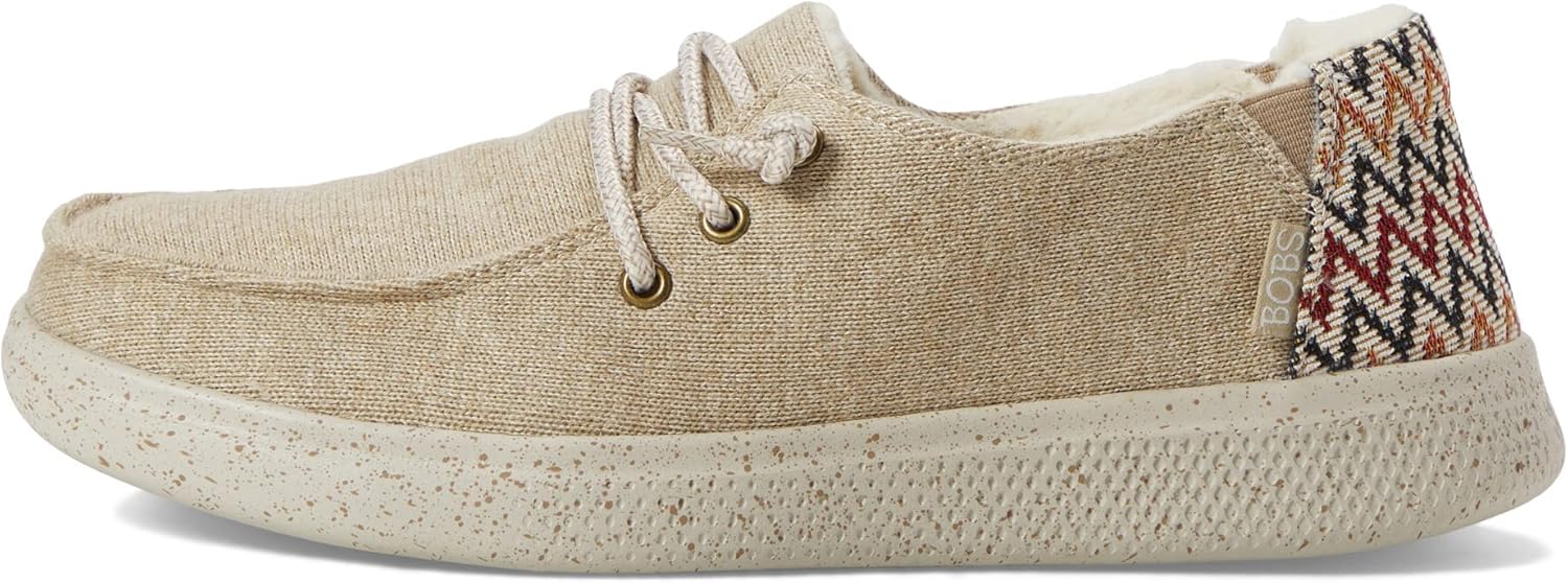 Skechers BOBS Women's 113796 Sneaker, Taupe, 9.5
