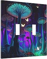 Vista 157 de Placa Cubierta de Interruptor de Luz de Palanca Individual con Diseño de Flor Botánica en Tablero de Madera Rústico Estilo Granja - Placa de Pared