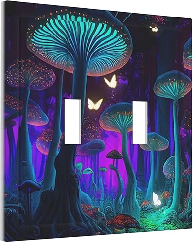 Miniatura 157 de Placa Cubierta de Interruptor de Luz de Palanca Individual con Diseño de Flor Botánica en Tablero de Madera Rústico Estilo Granja - Placa de Pared