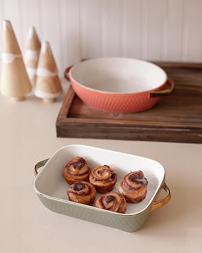 Miniatura 8 de Beatriz Ball Baker ovalado pequeño de cerámica con asas doradas (salvia)