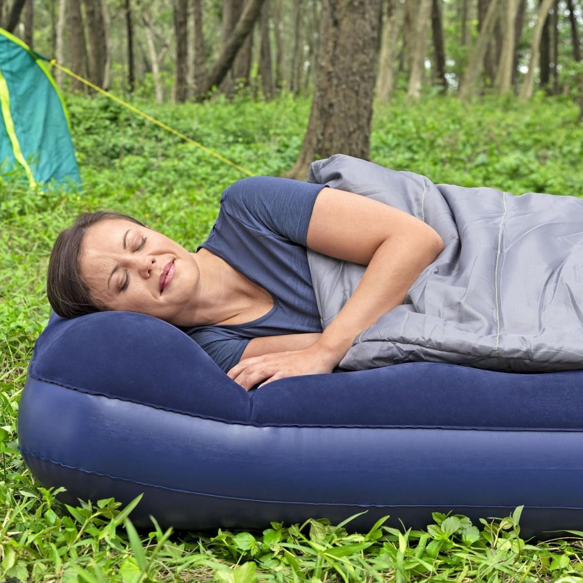 Bestway 75" x 54" x 11"/1.91m x 1.37m x 28 cm Air Mattress Full Built-in Foot Pump
