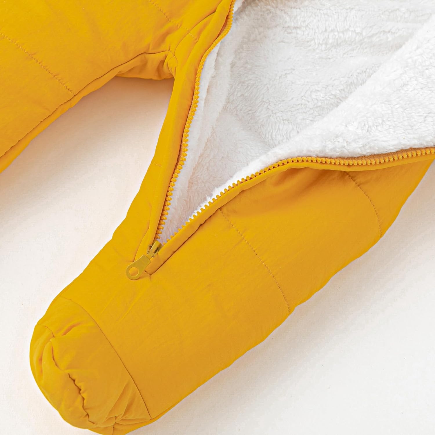 Simplee kids Baby Infant Boys Girls Snowsuit Winter Hooded Footed Warm Jumpsuit Outerwear with Gloves for 3-24 Months - Image 7