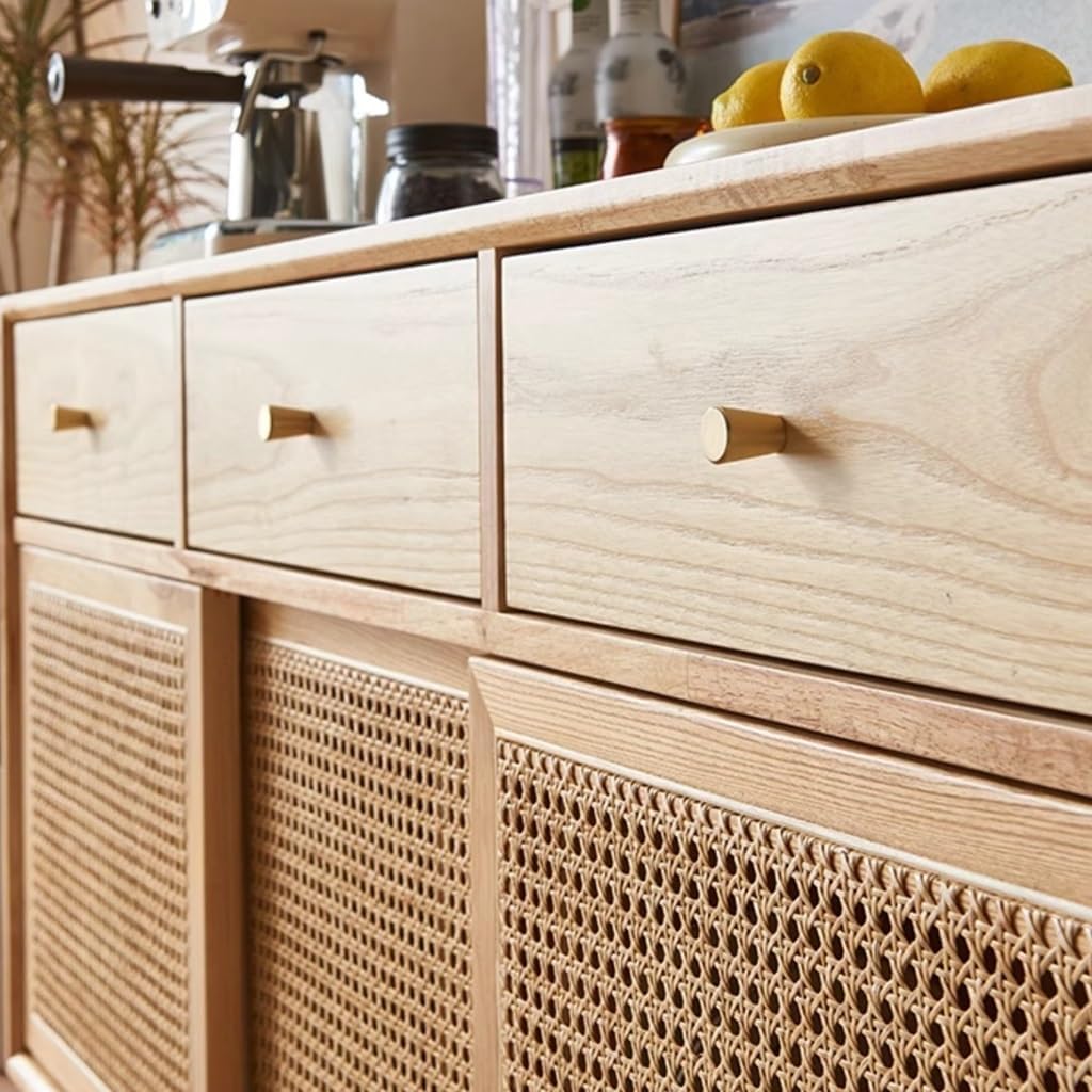 Sideboard Cabinet Wabi-sabi Style Dining Sideboard Home Living Room Wooden Floor Storage Cabinet Sideboard Cabinet with Drawers