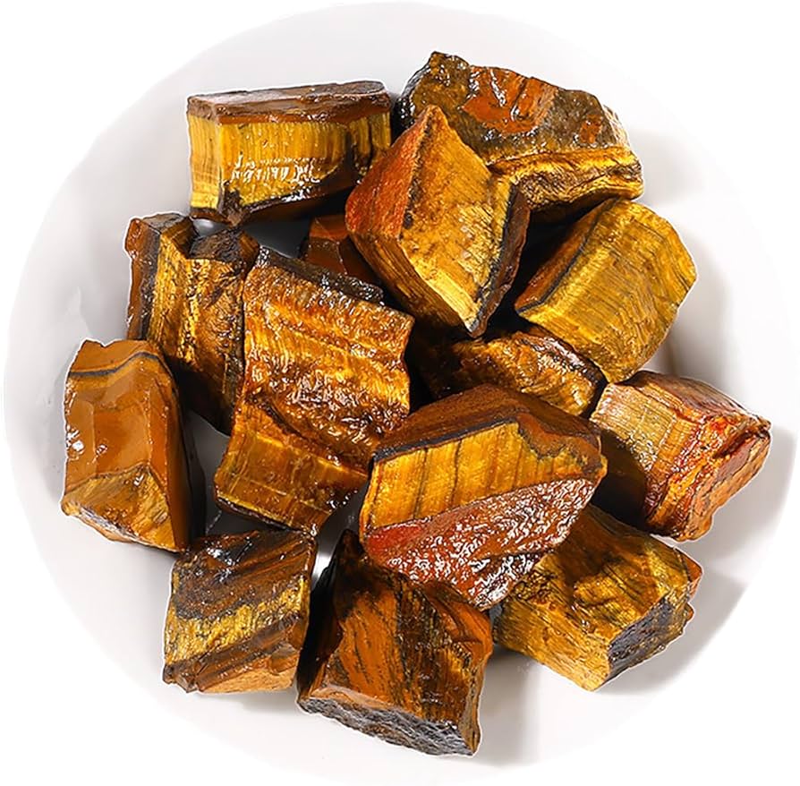 Amazon.co.jp: SUKIMIND 400gセット イエロータイガーアイ 原石