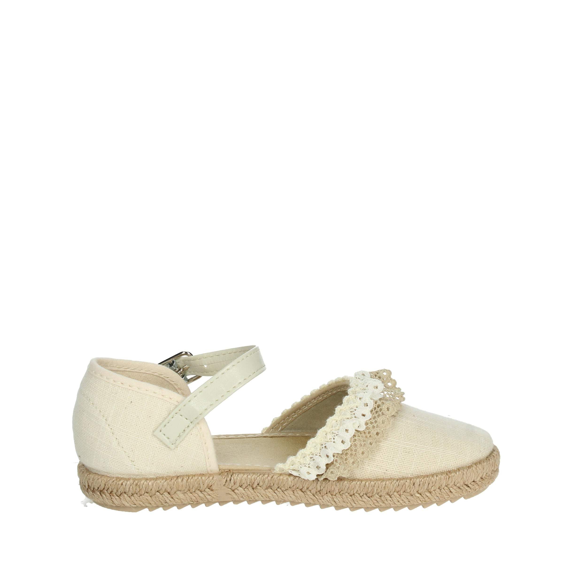 Vulladi - Alpargata niña Lino Beige puntillas Encaje - 7361 para: Niñas