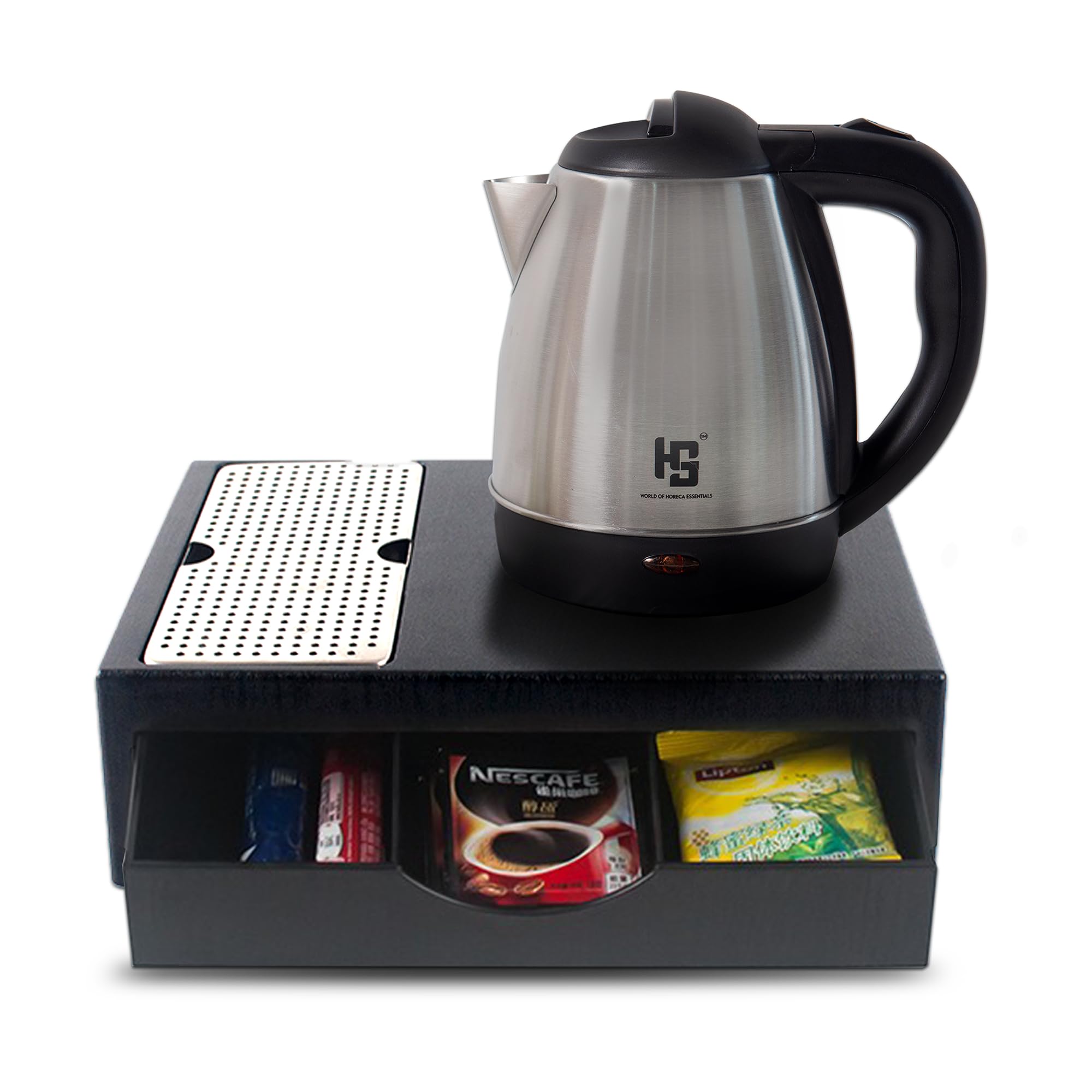 HS Electric Classic 1.2L Kettle with Connoisseur Tray Set, Fast Boiling 1350-1600W, CE & RoHS Certified, Food Grade Stainless Steel, Energy Efficient, Compact & Stylish Design | HS-KCS16D1L-image-40