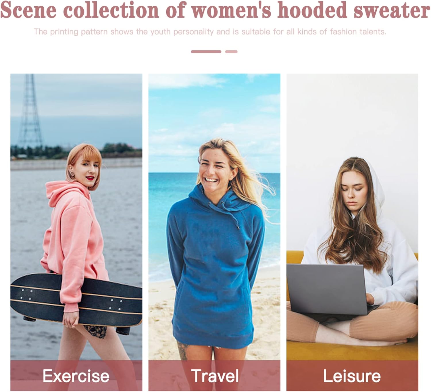 Custom Hoodies Dress Long Sweatshirts For Women Design Your Own Image Photo Text Personalized Hoodie Dress - Image 5