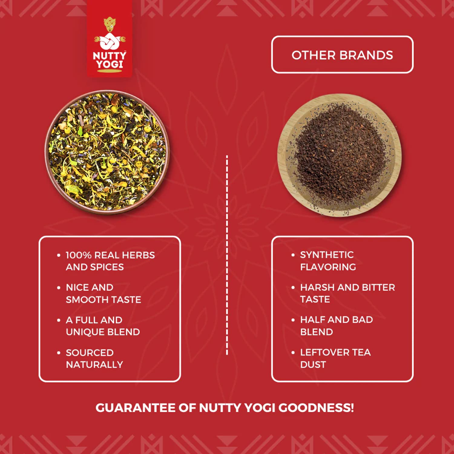 Nutty Yogi Herbal Green Digestive Tea | 50g | Chai with Herbs I 100% Natural I Digestive I Detox I Slimming I Herbal Tisane 4