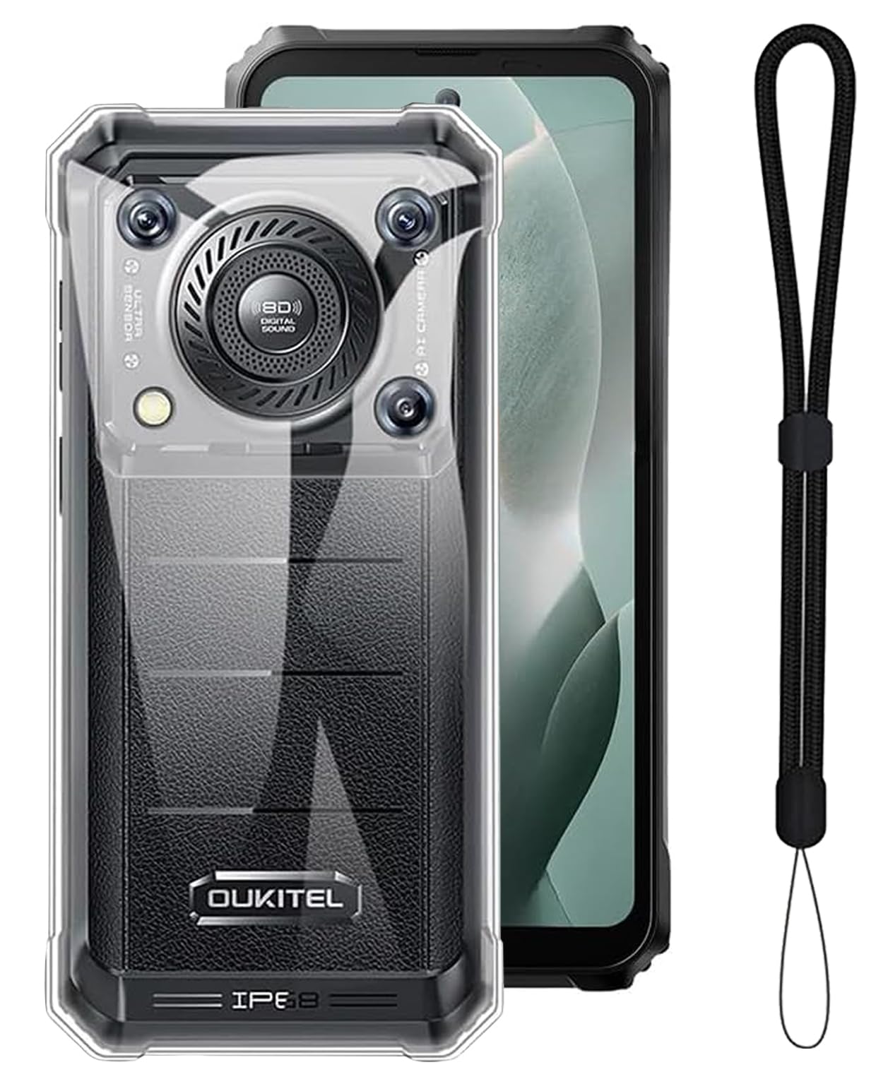 For Oukitel WP36 ケース 耐衝撃 TPU素材製護カバー【JYJIEJIE】柔軟 指紋防止 薄型 軽量 黄変防止 擦り傷防止 全面保護 カメラ保護 着脱簡単 Oukitel WP36 対応用 ケース（クリア）