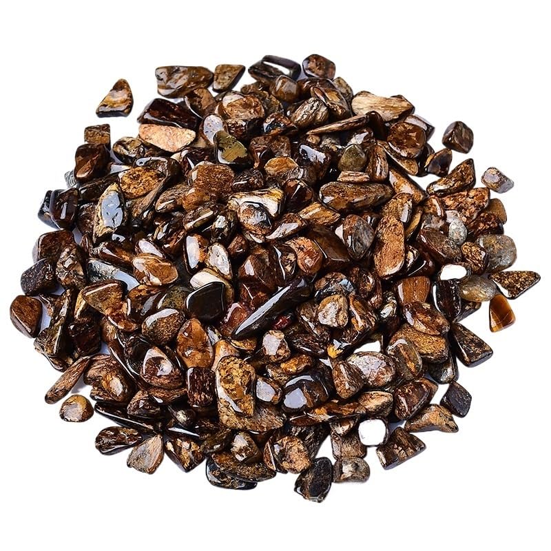La Pietra del Pesce, Ghiaia di Cristallo di Bronzo for acquari, pavimentazione in Pietra, Vaso di Fiori, paesaggistica, Diverse Dimensioni(7-9mm1000g)