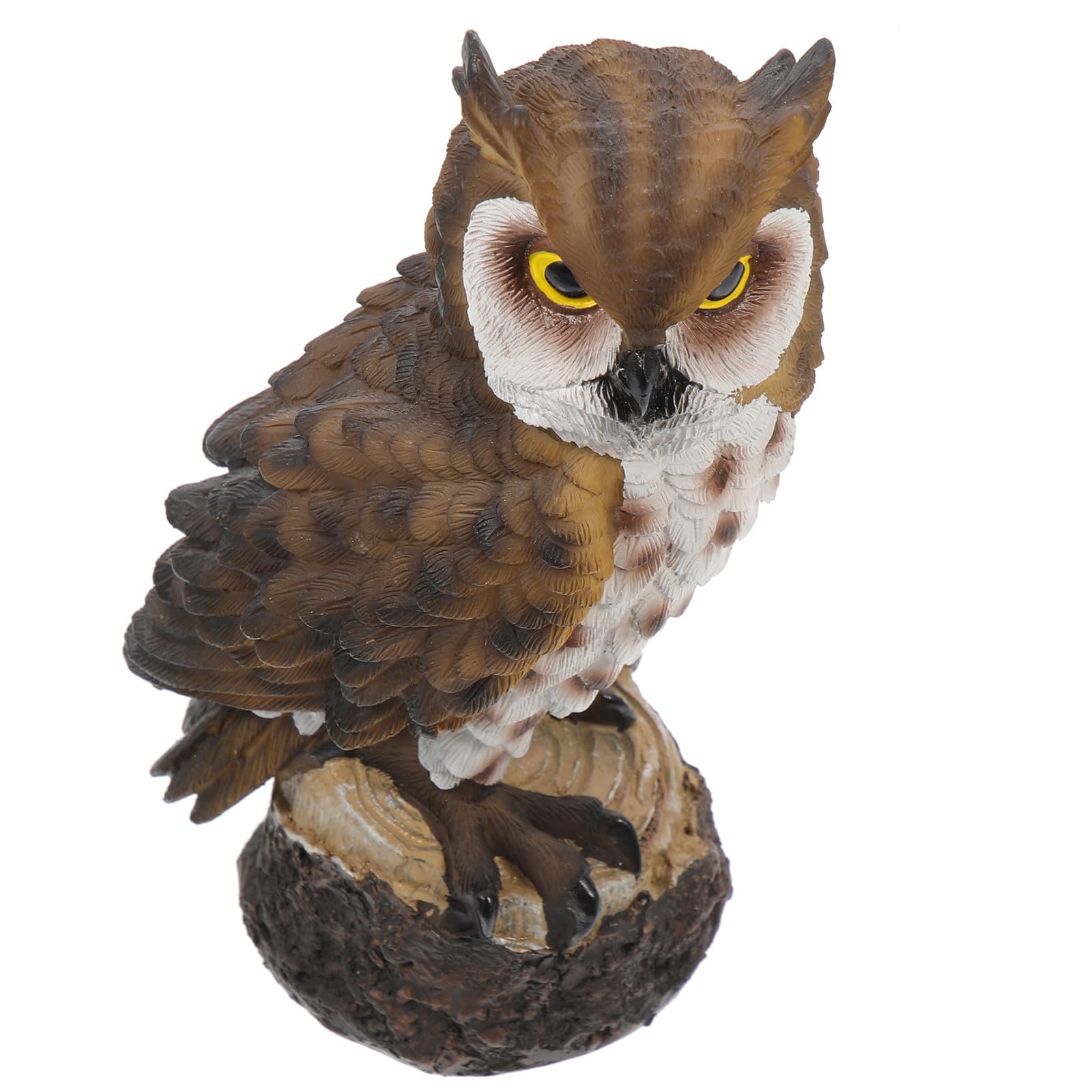 Figurine Hibou Résine Décoration Chouette Extérieur Jardin Rustique