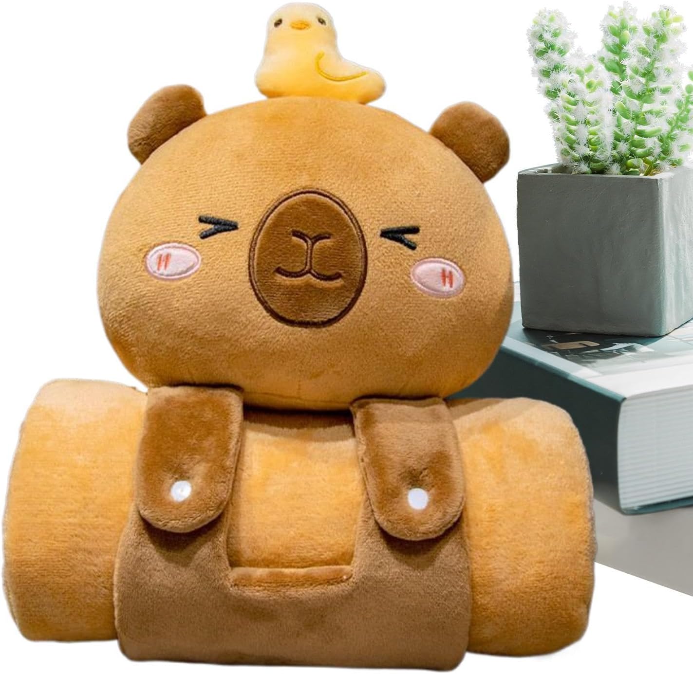 Sleeping Bag Blanket | Cute Soft Kids Sleeping Mat in Capybara Shape - Comfortable Multi-Purpose Shawl, Bed Throws for Birthday Parties, Family Gatherings, Offices, School
