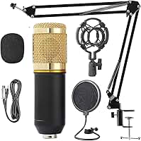 Microfone Condensador BM800 Profissional Studio kit completo - Leboss