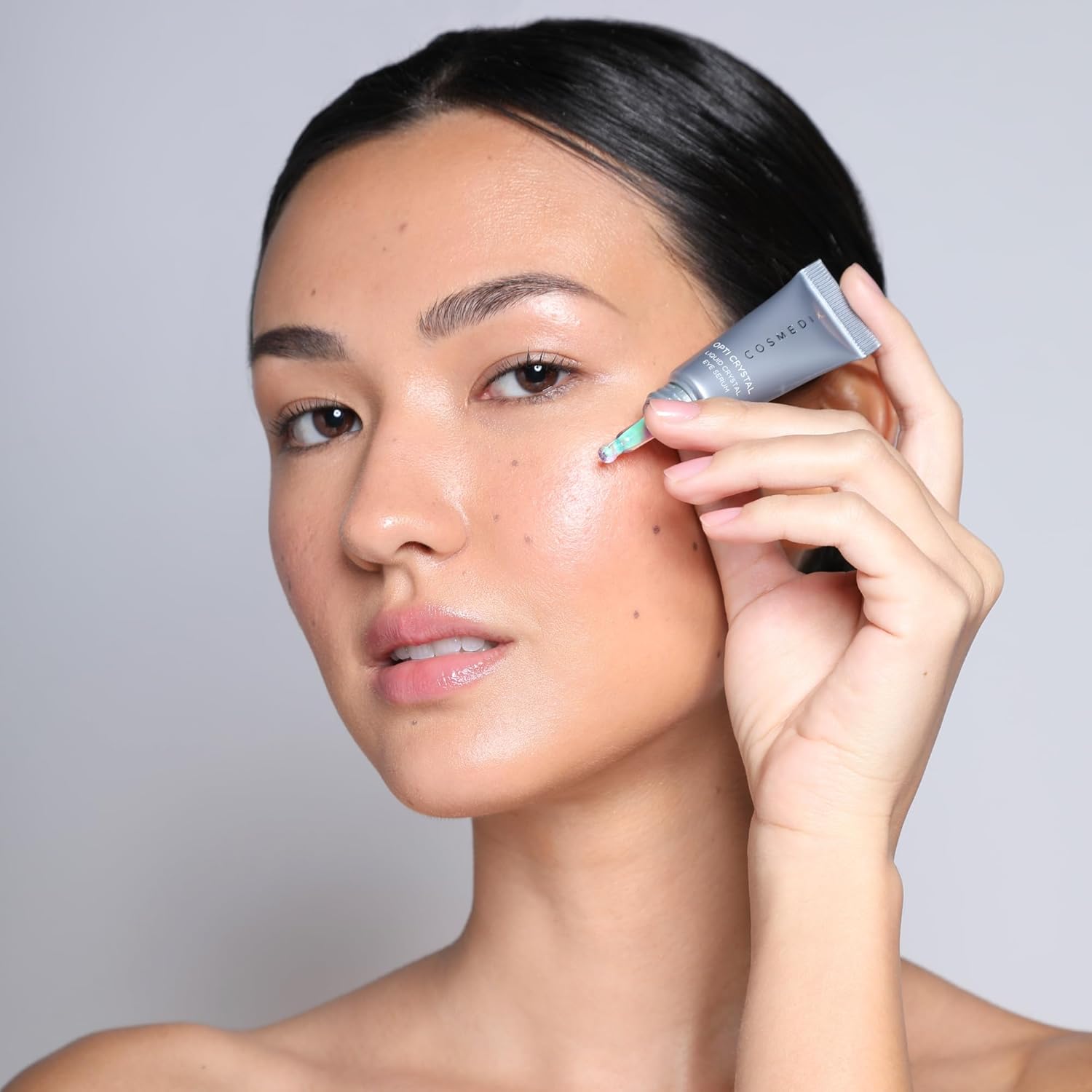 COSMEDIX Under Eye Serum for Dark Circles & Puffiness, Opti Crystal - Lifting & Firming Liquid Serum for Fine Lines & Wrinkles - Brightening, Moisturizing, & Hydrating Anti Aging Eye Puffy Bags Serum - Image 7