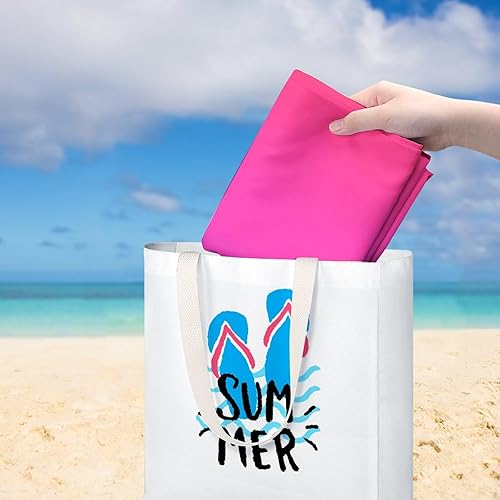 Miniatura 6 de Nosarte Toalla de playa con diseño degradado morado y rosa, 31 x 51 pulgadas, toallas de playa de microfibra de secado rápido y sin arena para