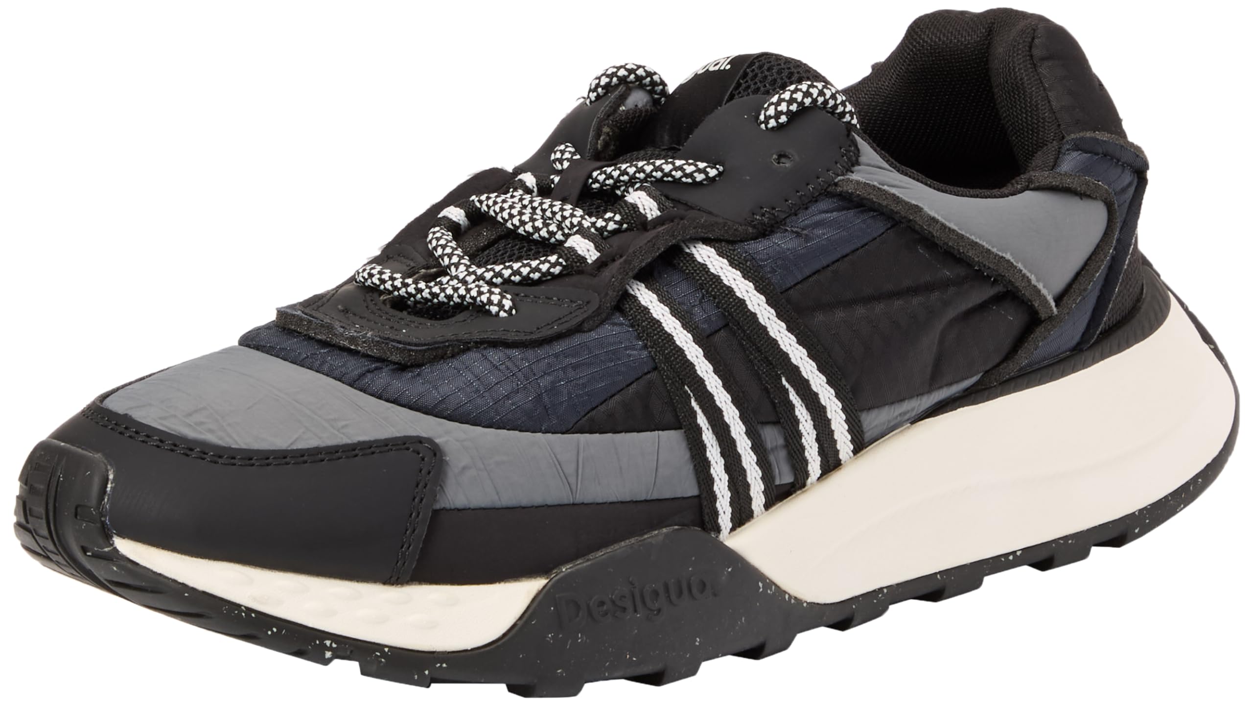 Desigual Damen Shoes 4 Woman Nylon Sneakers Running Sneaker, Black, 39 EU